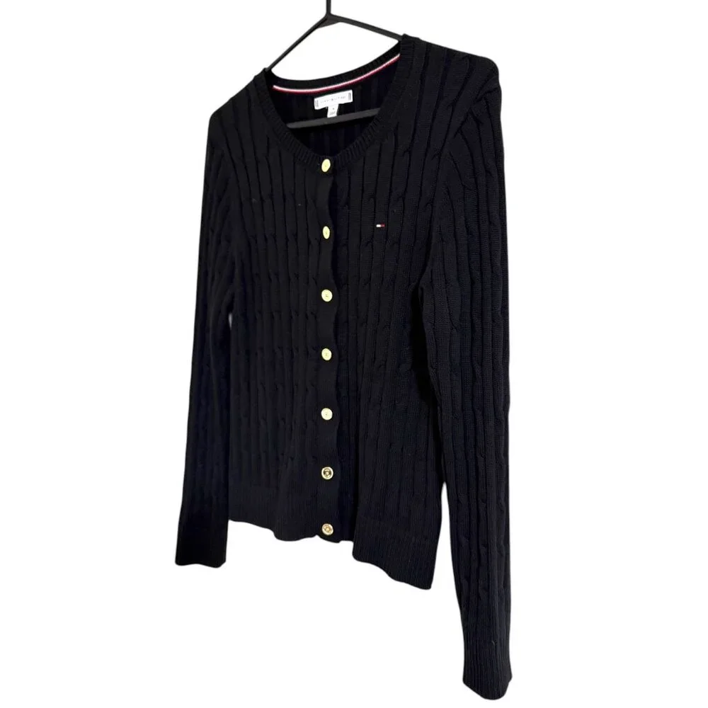 NWOT Tommy Hilfiger Cable Knit Cardigan - Picture 4 of 7